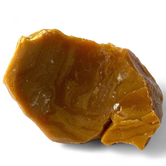 Carmel Chocolate Cream Art Glass Cullet Slag Glass #4XL96 - Picture 3 of 5